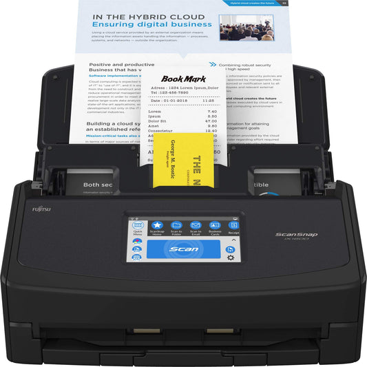 Ricoh / Fujitsu ScanSnap iX1600 Versatile Cloud Enabled Scanner, Black