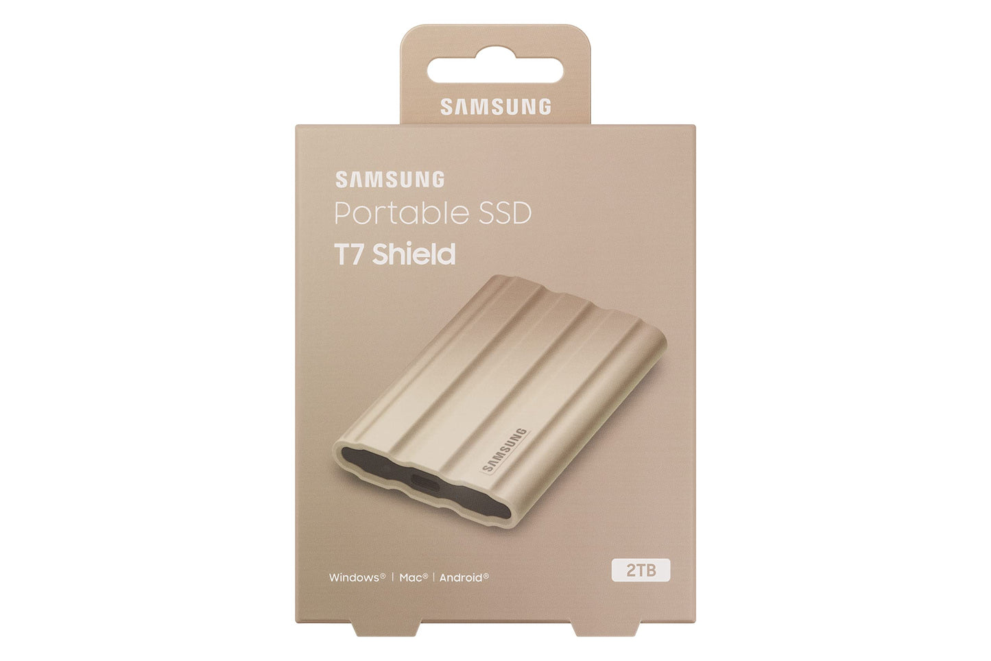 SAMSUNG T7 Shield 2TB USB 3.2 Gen 2 External Solid State Drive  (Beige)