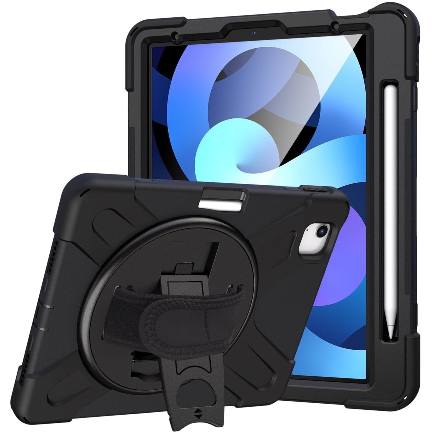 Rugged Case iPad Air 10.9 Gen 4 Silicone Polycarbonate Hand Strap