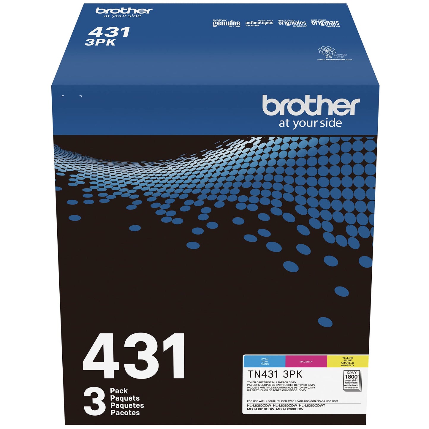 Brother International - TN4313PK - Brother TN-431 Toner Cartridge - Cyan,