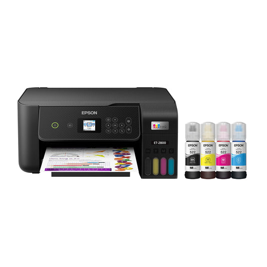 Epson EcoTank® ET-2800 AIO Black Printer Home Office