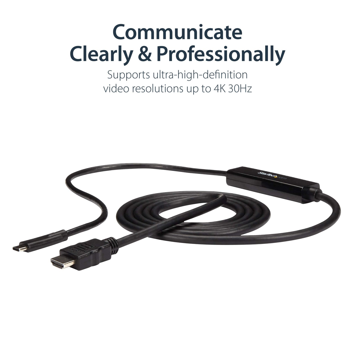 StarTech.com CDP2HDMM2MB USB-C to HDMI Adapter Cable - 4K at 30 Hz