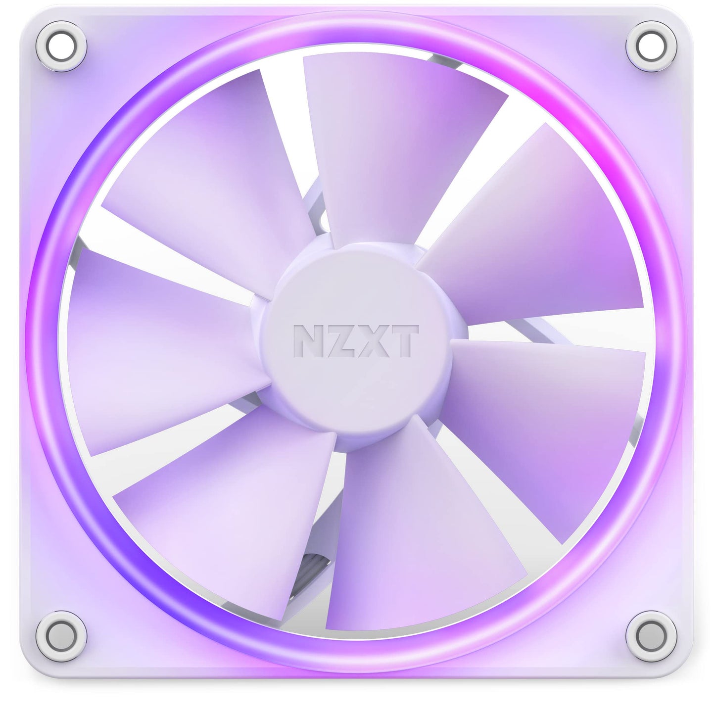 NZXT F120 RGB Fans - RF-R12TF-W1- Advanced RGB Lighting Customization - Whisper