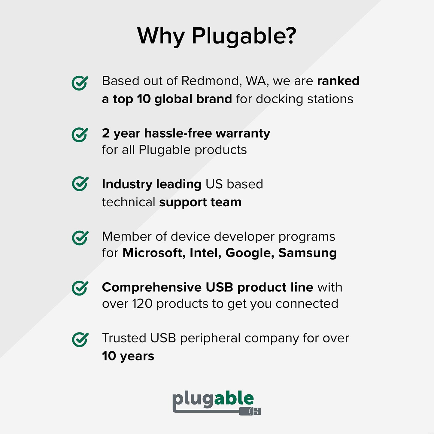 Plugable 4K DisplayPort and HDMI Dual Monitor Adapter for USB 3.0 and USB-C,