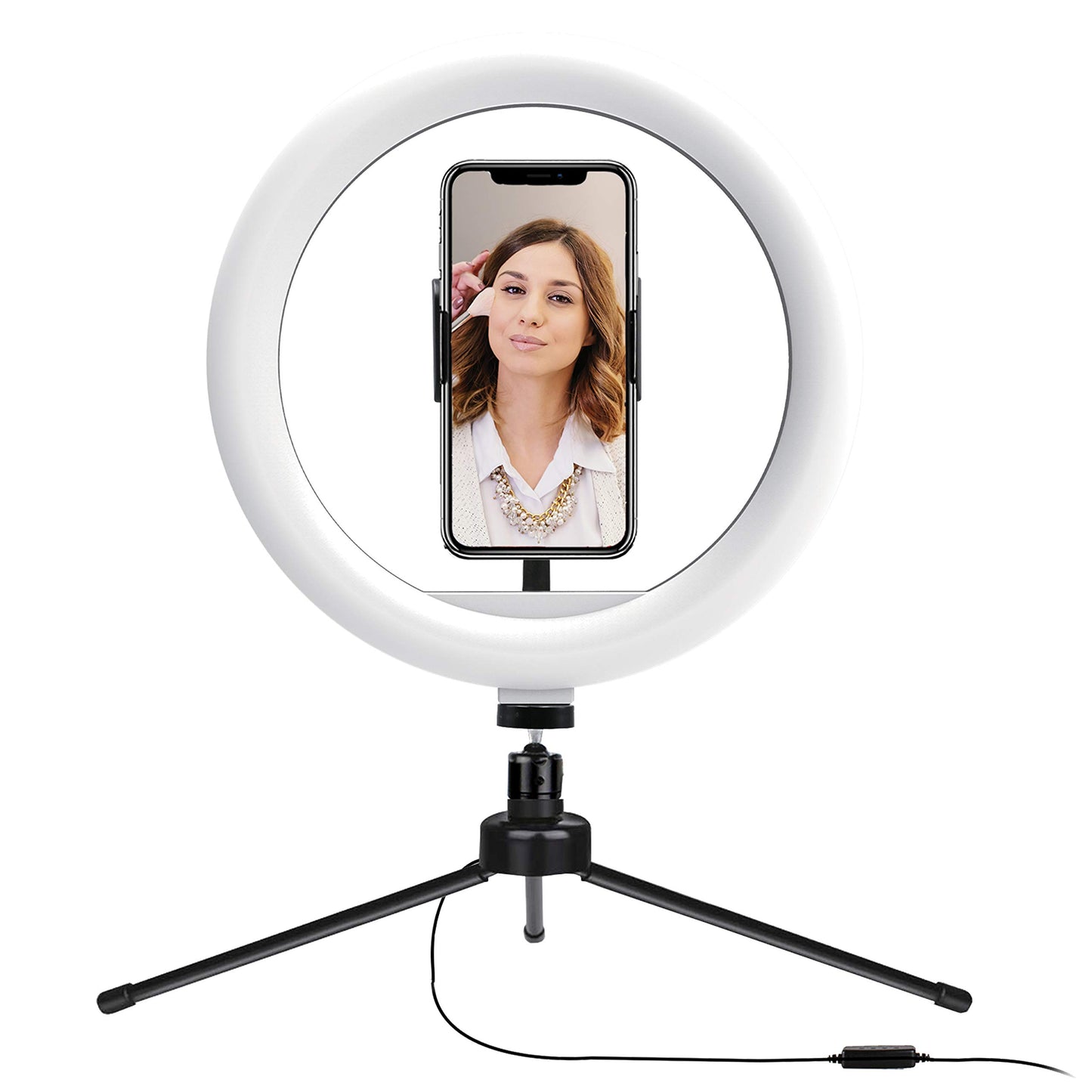 Supersonic SC-1210SR PRO Live Stream 10" LED Selfie Ring Light with Stand and