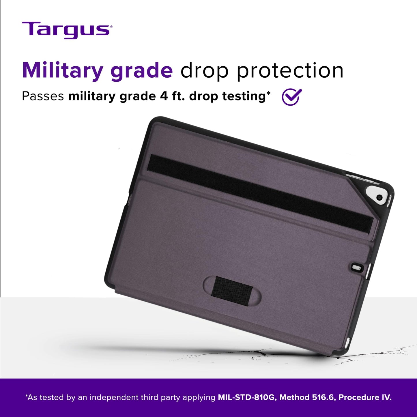 Targus Click-In THZ85107GL Carrying Case Folio for 10.2" to 10.5" Apple iPad 8th