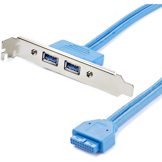 StarTech USB3SPLATE 2 Port USB 3.0 A Female Slot Plate Adapter