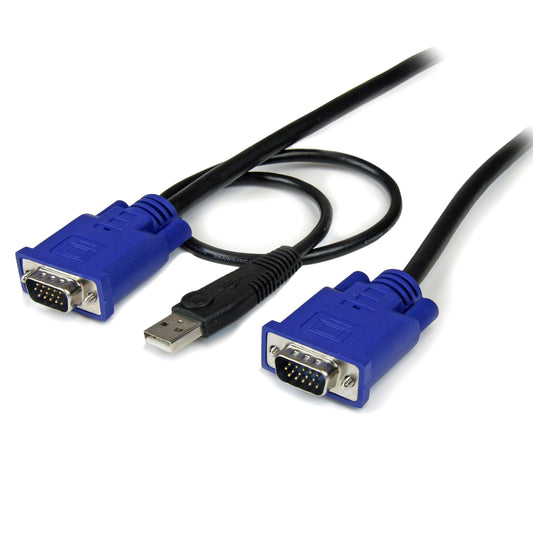 StarTech.com 10 ft. Ultra-Thin USB 2-in-1 KVM Cable SVECONUS10