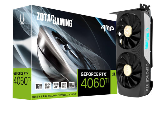 ZOTAC GAMING GeForce RTX 4060 Ti 16GB AMP DLSS 3 16GB GDDR6 128-bit 18 Gbps PCIE