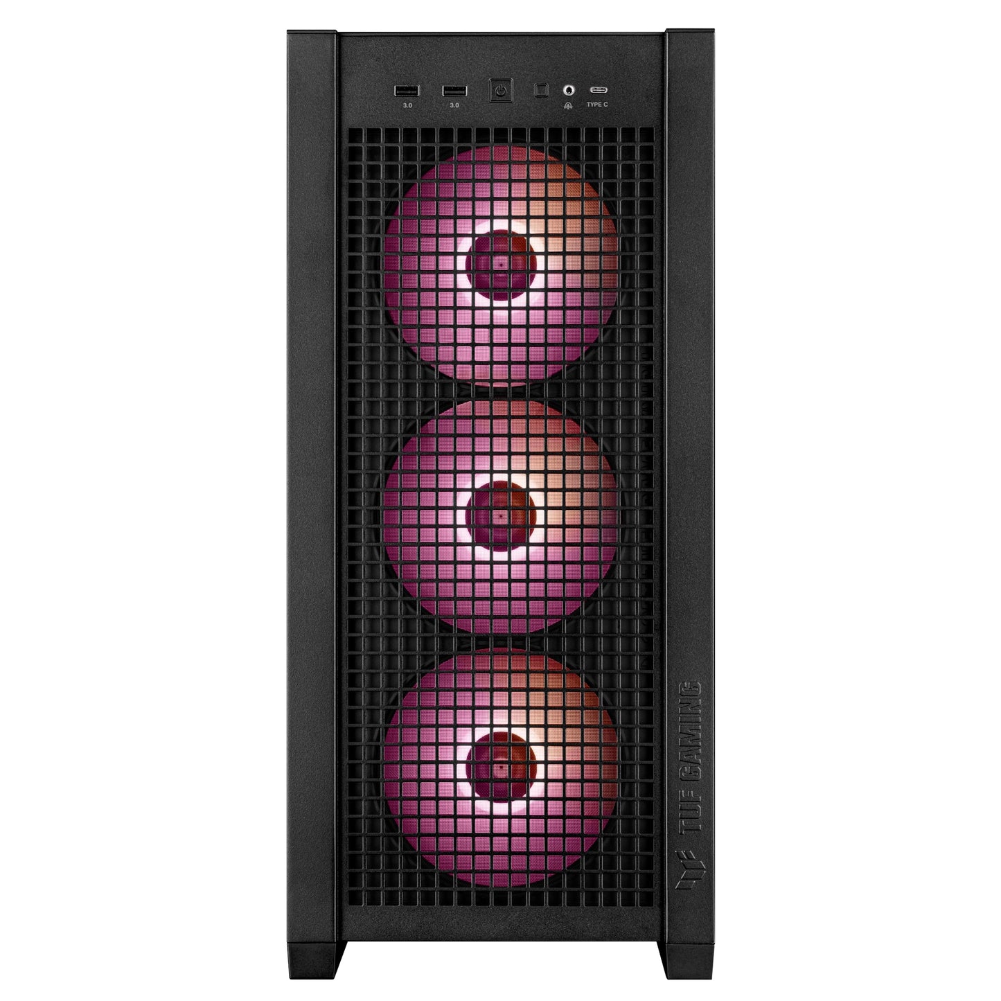 ASUS TUF Gaming GT302 ARGB ATX Mid-Tower Case Four 140 x 28 mm ARGB fans for