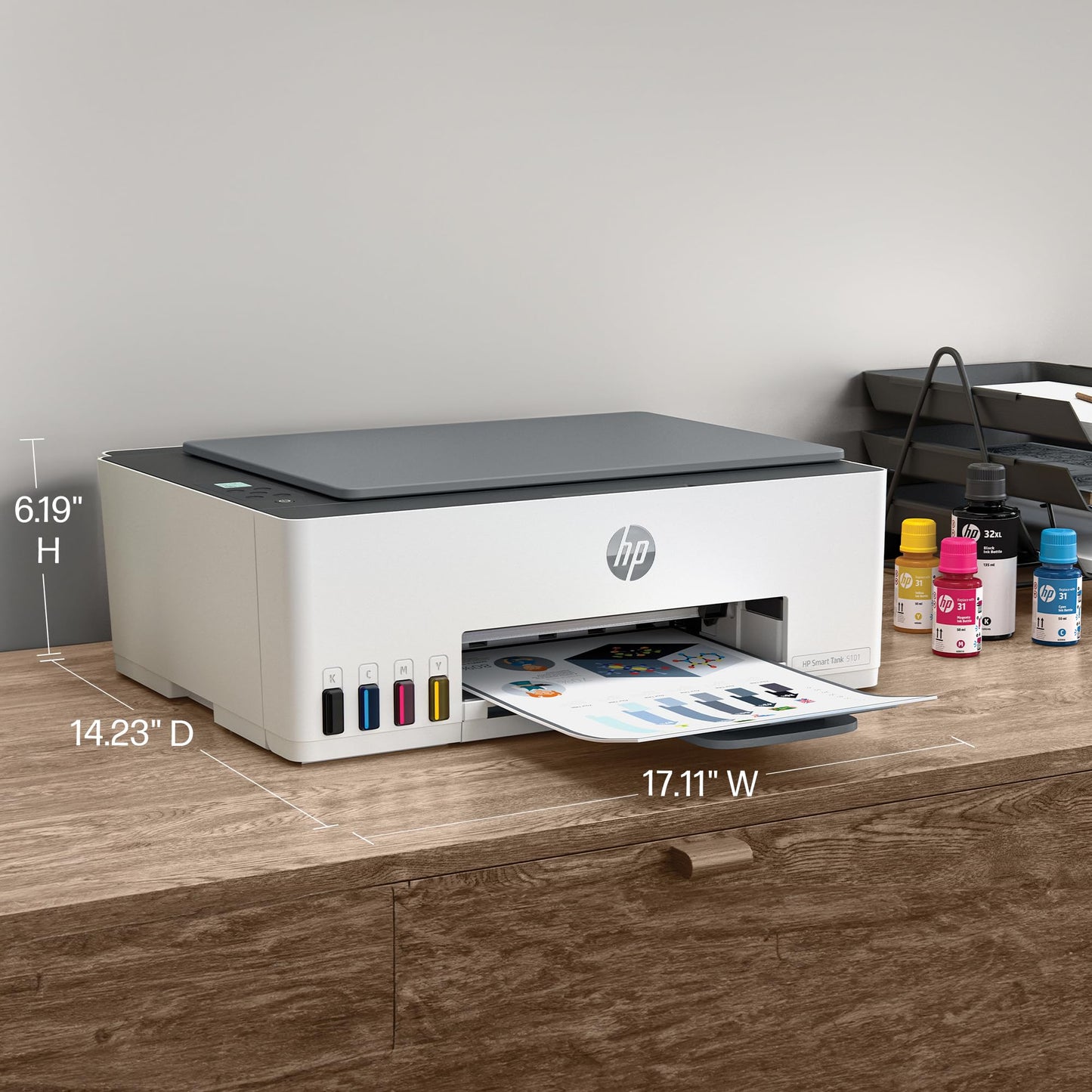 HP Smart Tank 5101 All-In-One Wireless Thermal Inkjet Color Printer