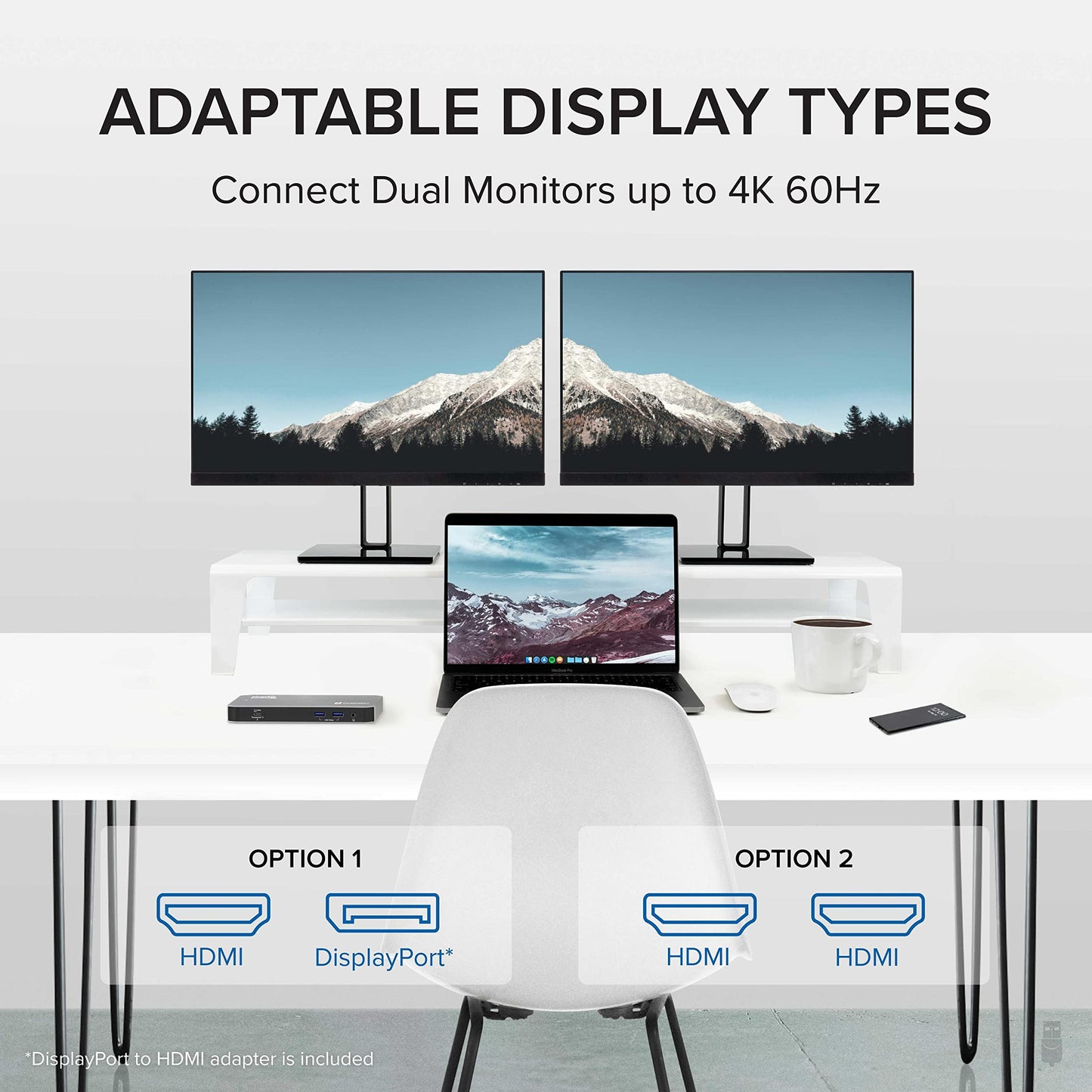 Plugable Thunderbolt 3 and USB C Docking Station with 96W Charging - Compatible