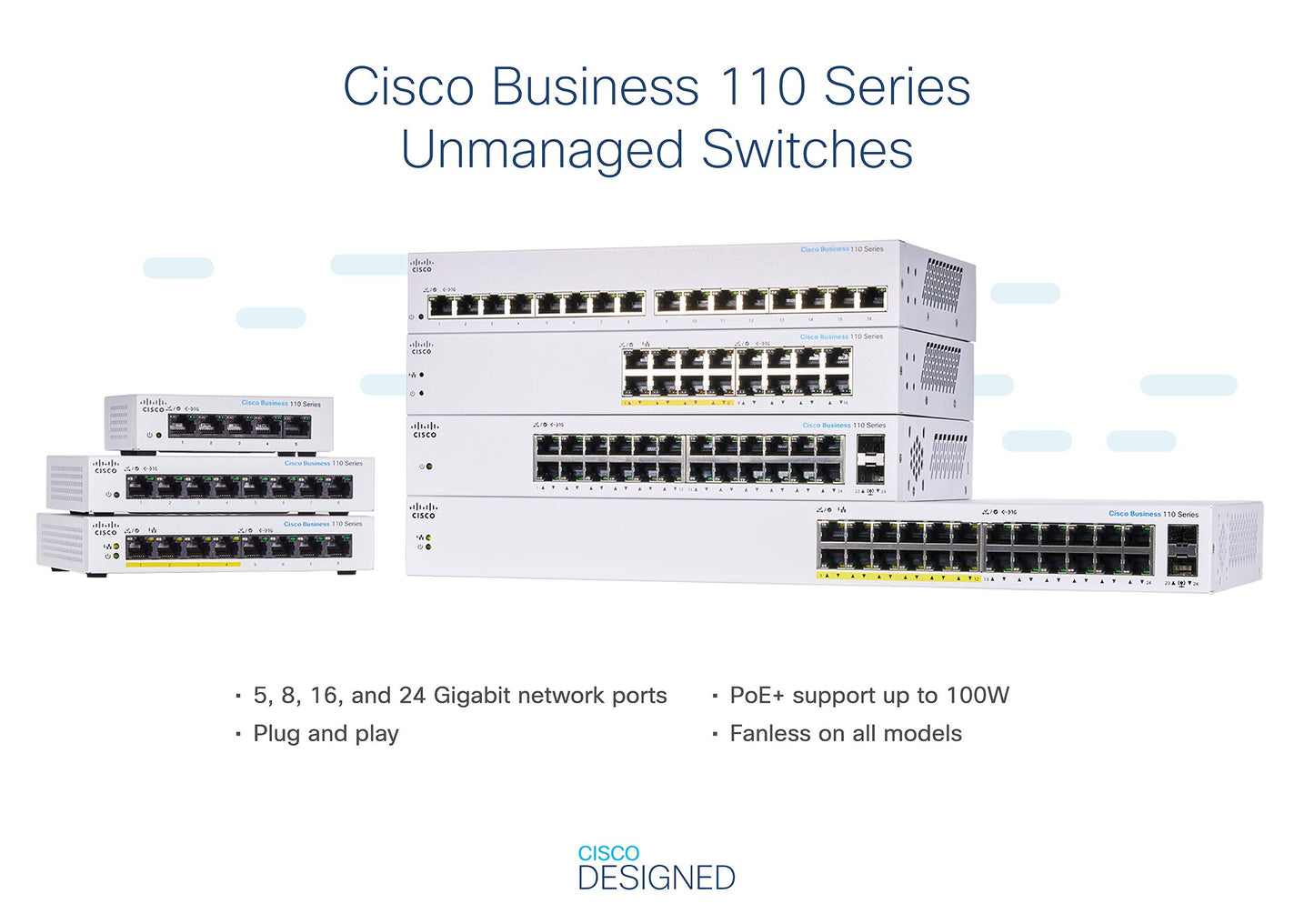 Business CBS110 5-Port Unmanaged Ethernet Switch