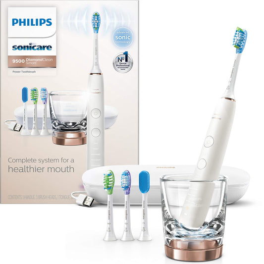 Philips Sonicare DiamondClean Smart 9500 Rechargeable Electric Power Toothbrush,