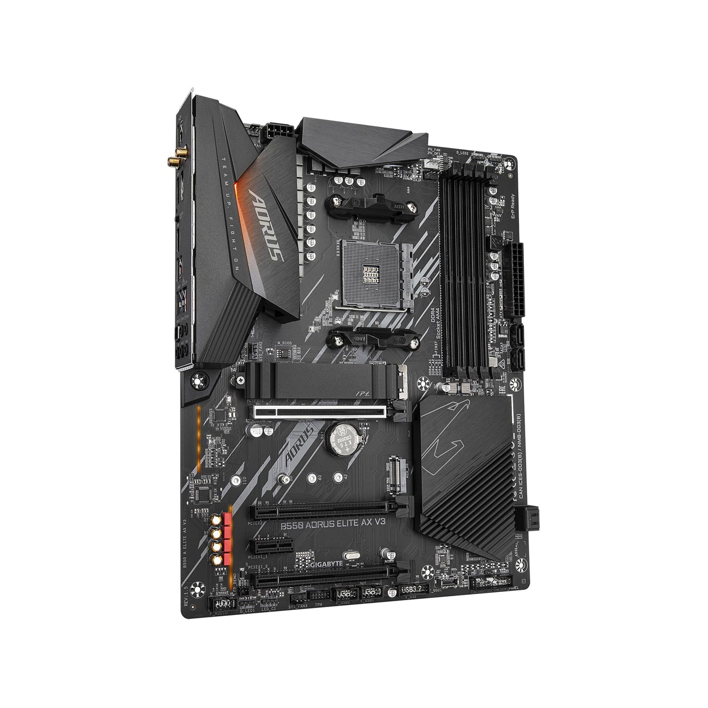 GIGABYTE B550 AORUS ELITE AX V3 AM4 AMD B550 ATX Motherboard with Dual M.2, SATA