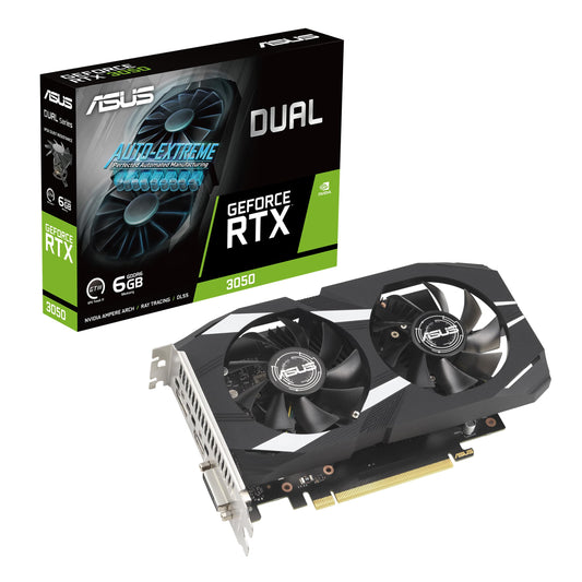 ASUS Dual NVIDIA GeForce RTX 3050 6GB Gaming Graphics Card - PCIe 4.0, 6GB GDDR6