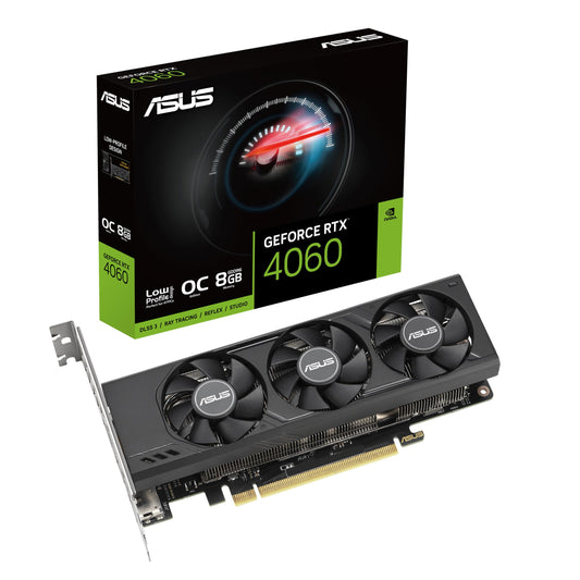 ASUS GeForce RTX 4060 LP BRK OC Edition 8GB GDDR6 (PCIe 4.0, 8GB GDDR6, DLSS 3,