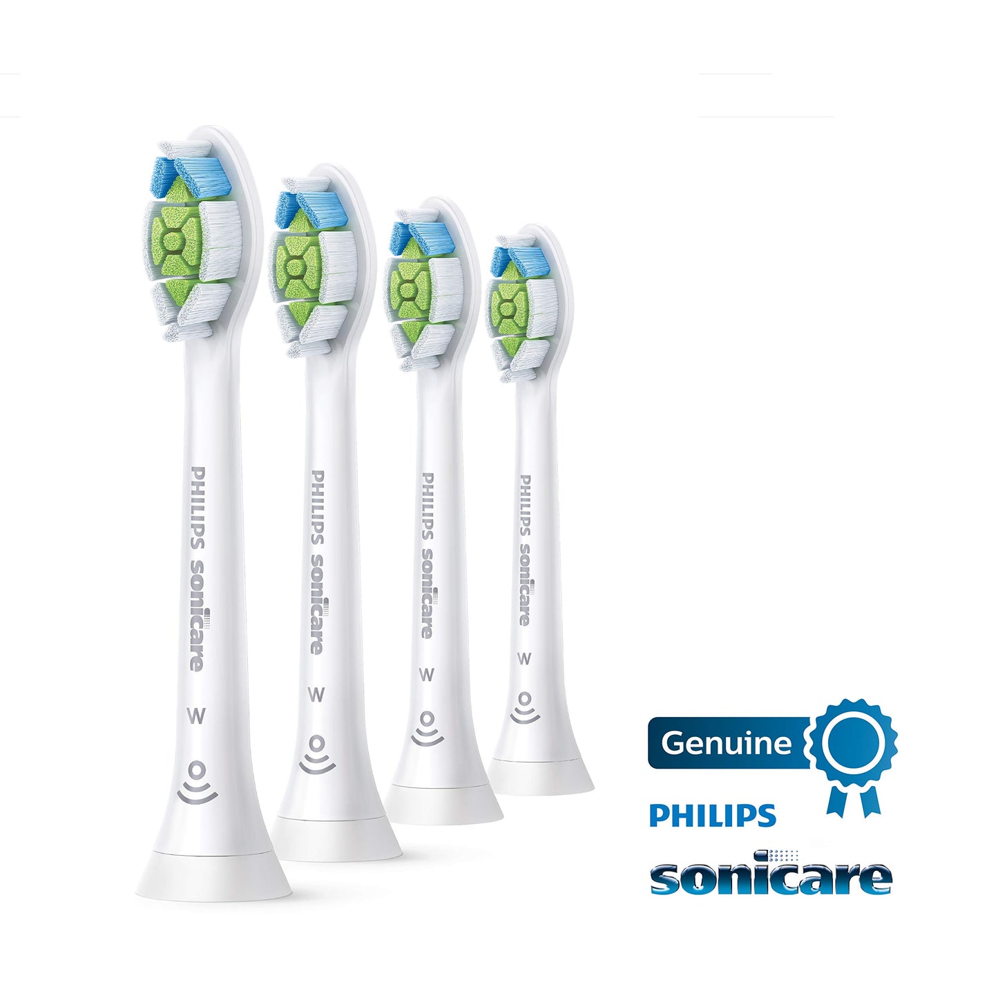 Sonicare W DiamondClean Standard Sonic Toothbrush Heads, 4 Pack Set HX6064/65