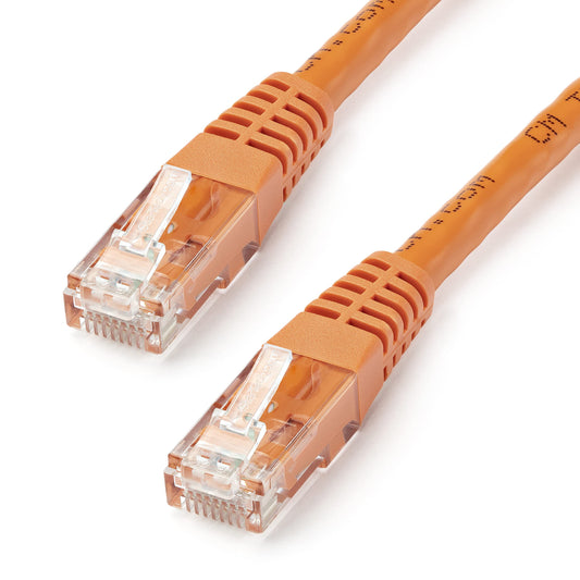 StarTech.com C6PATCH6OR 6 ft. Cat 6 Orange Molded UTP Gigabit Patch Cable