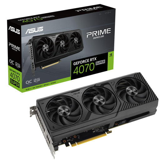 ASUS Prime GeForce RTX 4070 SUPER OC Edition 12GB GDDR6X Graphics Card (PCIe