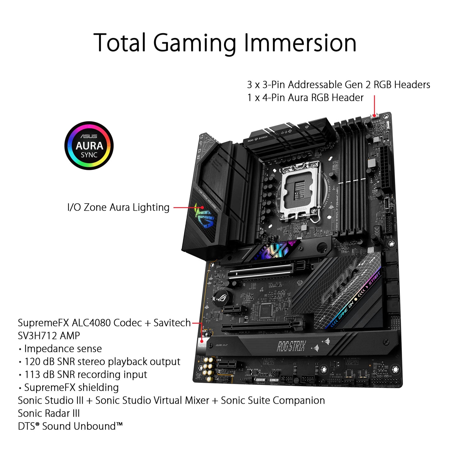 ASUS ROG Strix B760-F Gaming WiFi Intel B760(13th and 12th Gen) LGA 1700 ATX