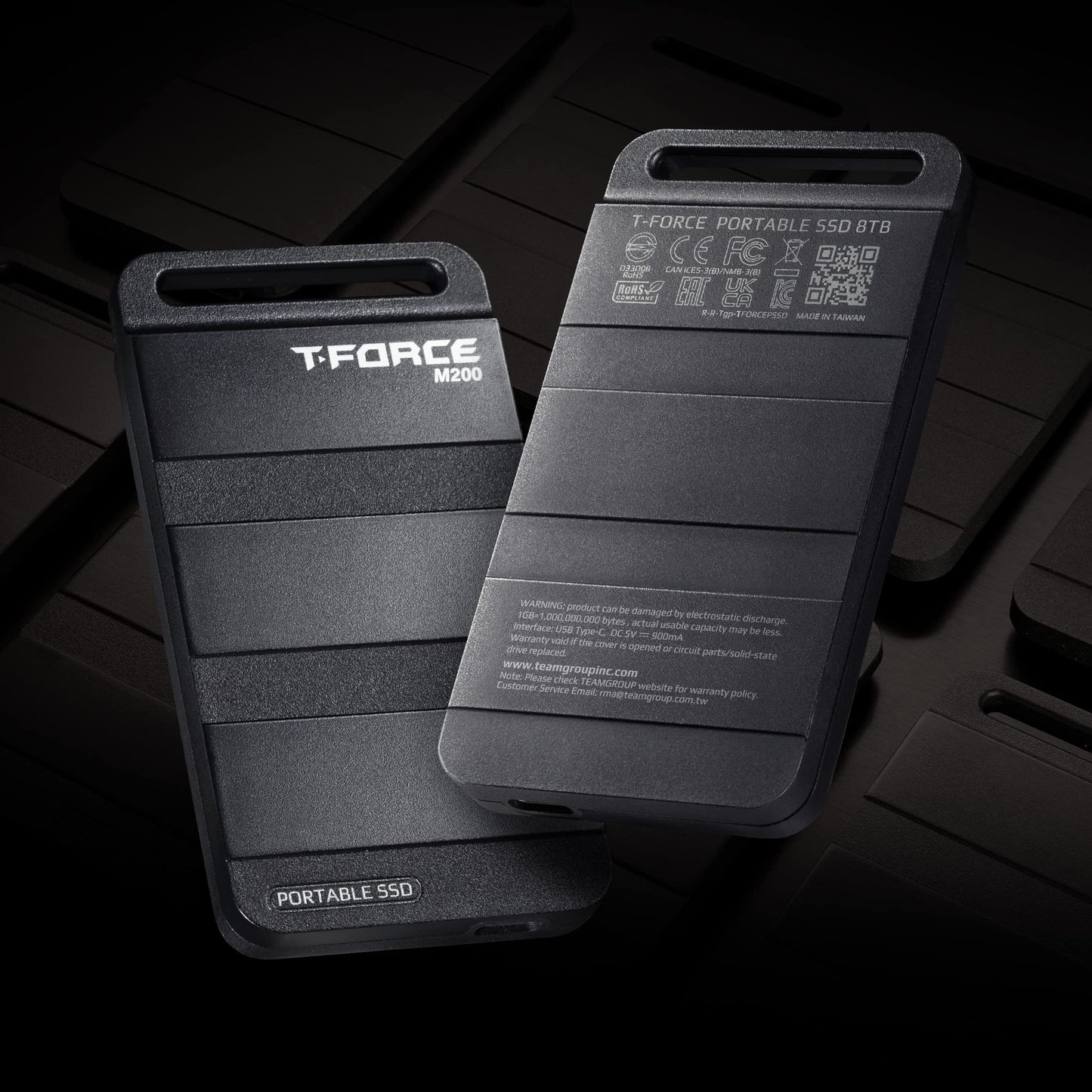 Team Group T-FORCE M200 2TB Portable SSD USB3.2 Gen 2x2 Type-C, Read/Write