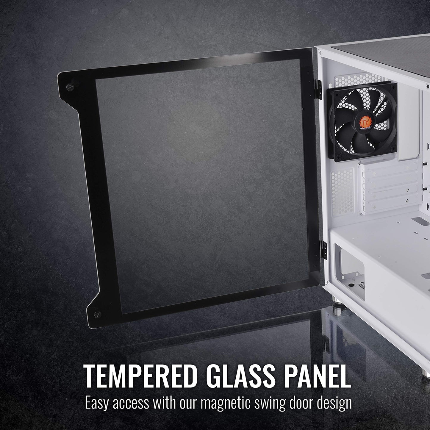 Thermaltake S100 Tempered Glass Snow Edition Micro-ATX Mini-Tower Computer Case