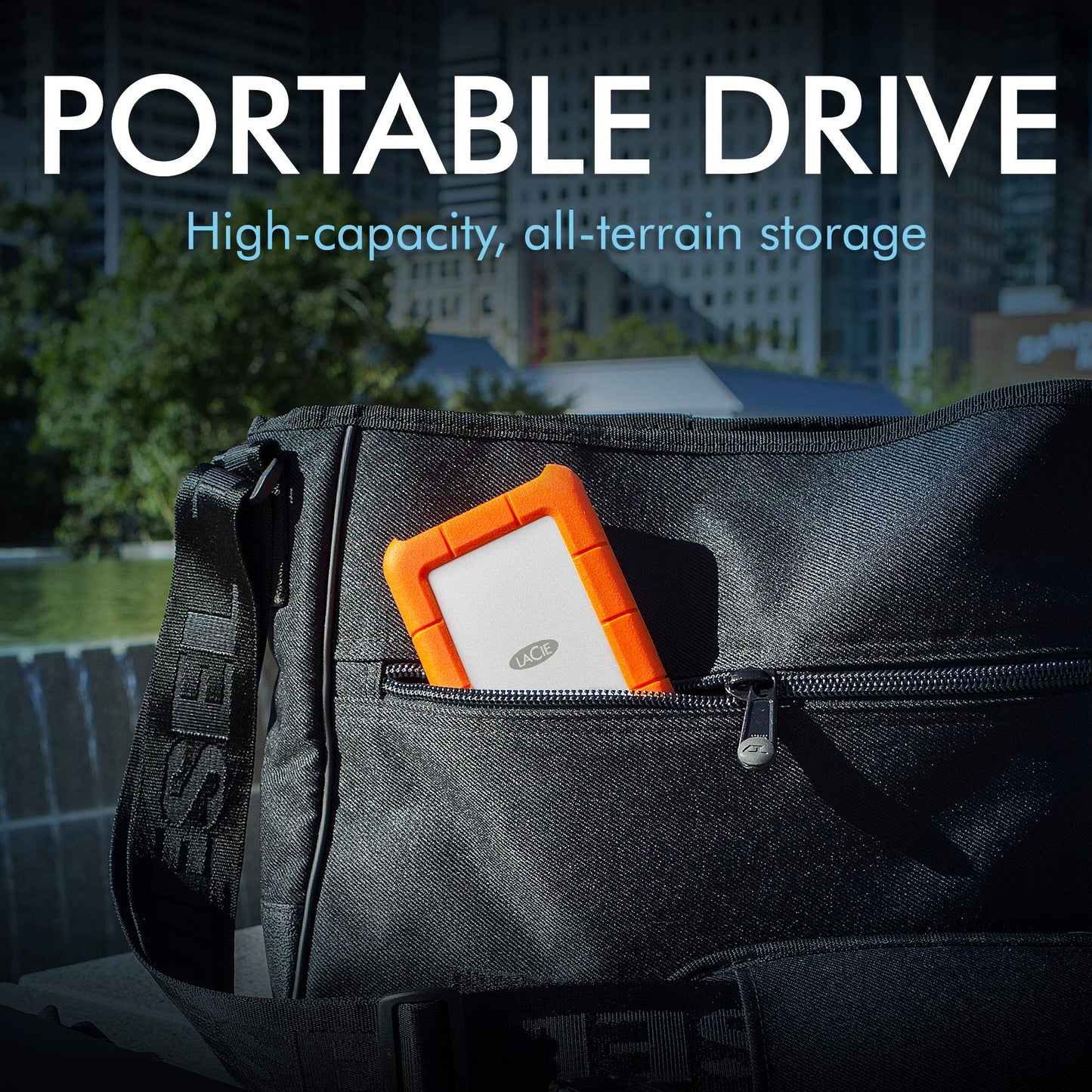 LaCie Rugged STFR2000800 2 TB 2.5" External Hard Drive - Desktop - USB Type C