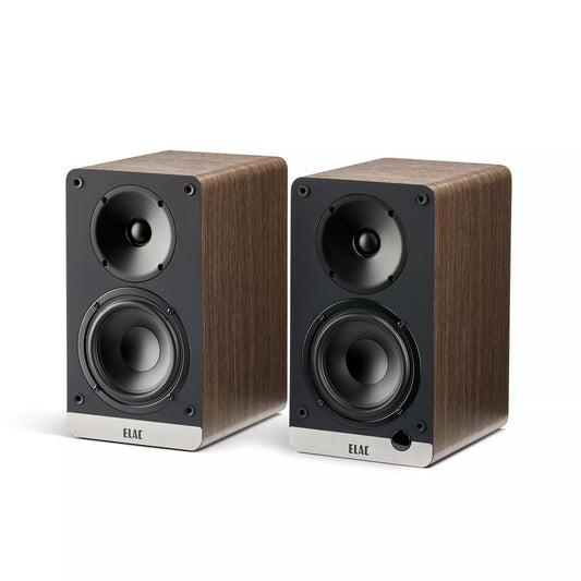 Elac Debut ConneX DCB41 Powered Bookshelf Speakers Walnut Pair